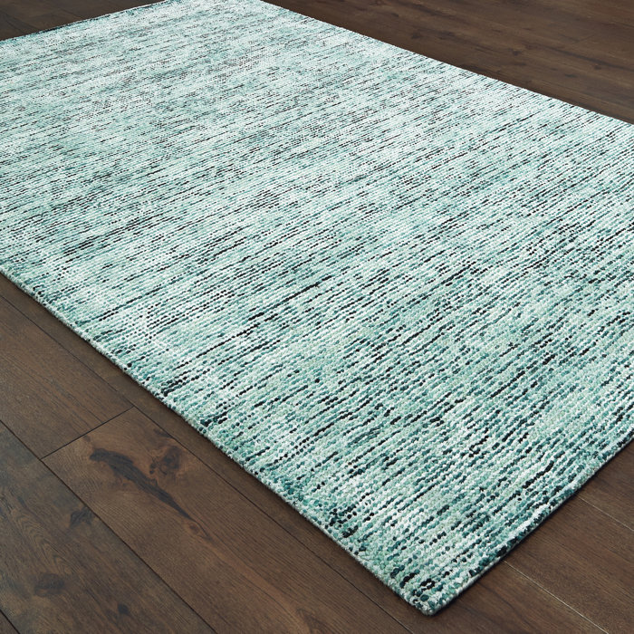 Tommy Bahama Home Lucent Handmade Tufted Blue/Teal Area Rug & Reviews
